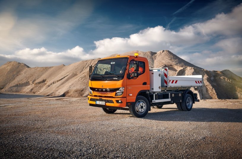 Next Generation eCanter mit optionalem Nebenantrieb für hydraulische Aufbauten.<br>BILDQUELLE: Daimler Truck AG