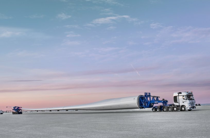 When 99.5 metres meet millimetre precision: SCHEUERLE RBTS in action for ENERCON<br>IMAGE SOURCE: TII Group