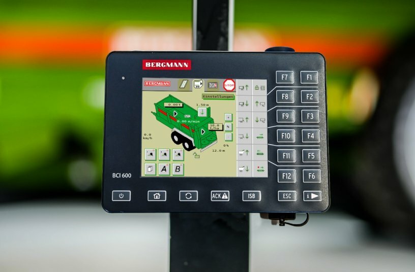 BERGMANN BCI 600: The new, compact ISOBUS terminal for universal machine control