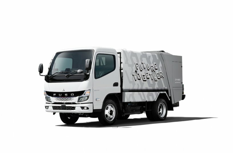 FUSO eCanter mit Aufbau für die kommunale Müllentsorgung<br>BILDQUELLE: Daimler Truck AG