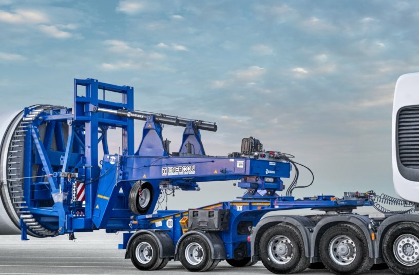 When 99.5 metres meet millimetre precision: SCHEUERLE RBTS in action for ENERCON<br>IMAGE SOURCE: TII Group