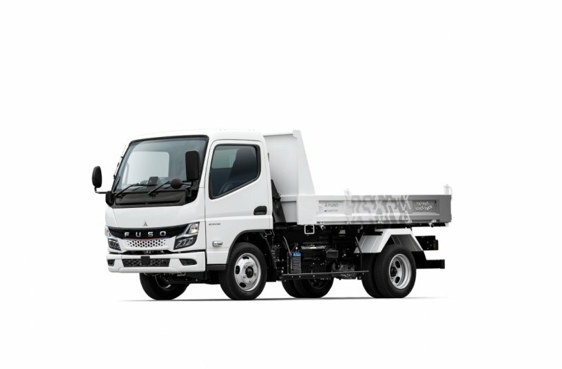FUSO eCanter Kipper mit elektrischem Nebenabrieb (ePTO)<br>BILDQUELLE: Daimler Truck AG