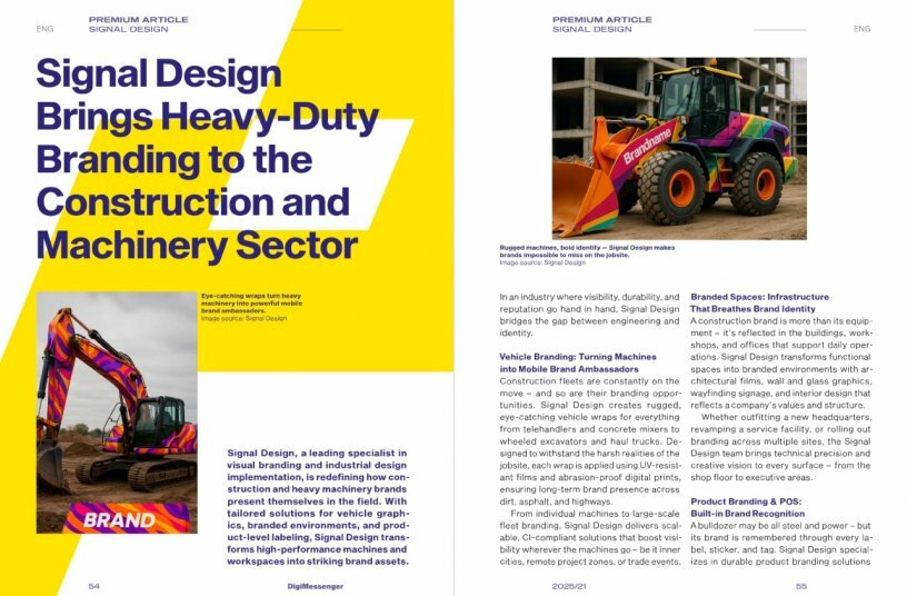 Strong machines, stronger brands<br>IMAGE SOURCE: LECTURA GmbH