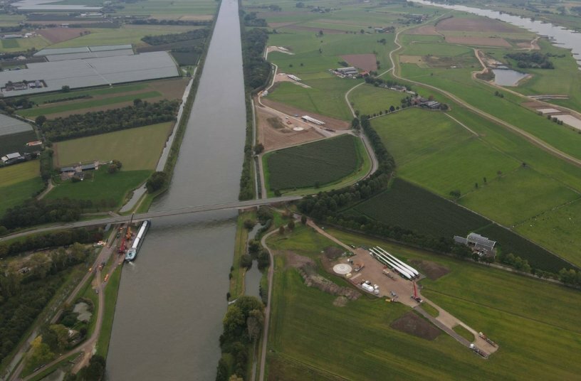 The Logistical Power behind Wind Farm Goyerbrug<br>IMAGE SOURCE: Van der Vlist