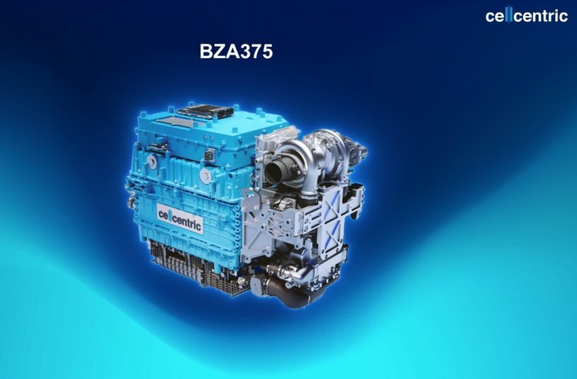 Defining the new fuel cell standard in heavy-duty applications: cellcentric unveils BZA375<br>IMAGE SOURCE: Daimler Truck AG
