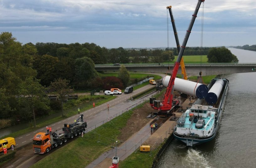 The Logistical Power behind Wind Farm Goyerbrug<br>IMAGE SOURCE: Van der Vlist
