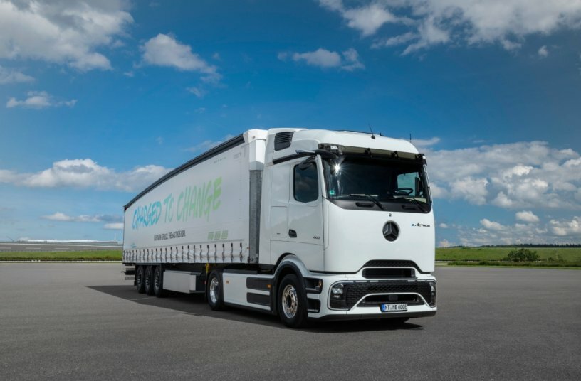 eActros 600 Sattelzugmaschine - zero-emission; CO2-neutral; electric; battery; e-mobility; e-truck; Weltpremiere; Mercedes-Benz<br>IMAGE SOURCE: Daimler Truck AG