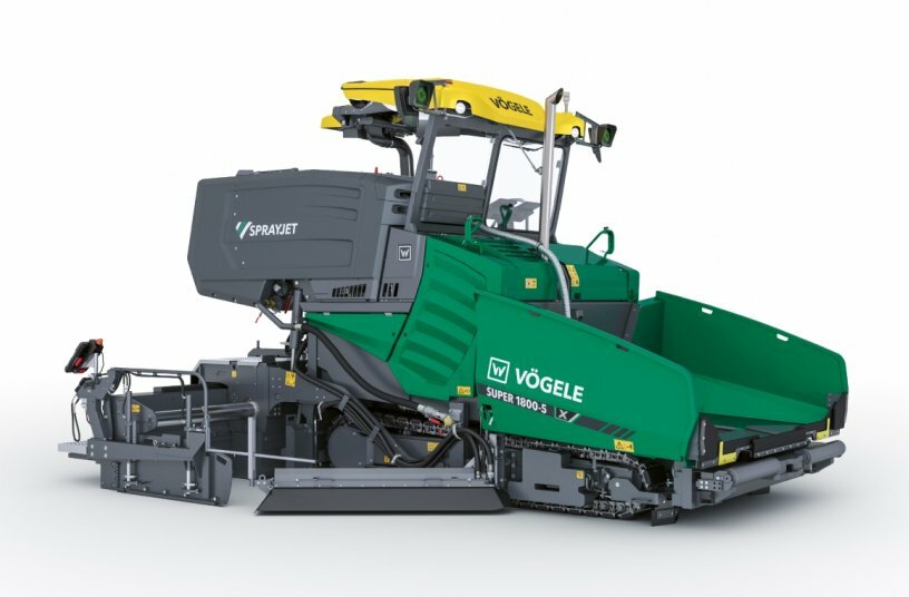 Die Joseph Vögele AG hat den Sprühfertiger SUPER 1800-5 X SprayJet auf Strich-5-Level gebracht.<br>BILDQUELLE: WIRTGEN GROUP
