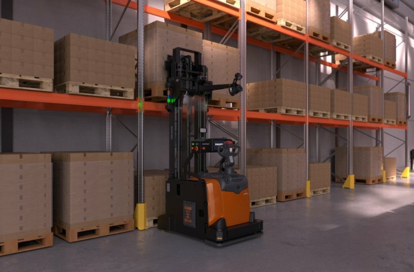 Introducing Swarm Automation Transport: a versatile AGV solution from Toyota for multiple transport flows and pallet types<br>IMAGE SOURCE: Toyota Material Handling Europe Brussels NV/SA