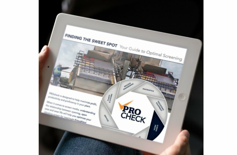 Haver & Boecker Niagara’s PROcheck, process analysis system is designed to help customers maximize profit, productivity and proficiency. Each analysis comes complete with a thorough inspection report — known as a PROcheck — and focuses on recommendations for optimized screening. <br>IMAGE SOURCE: Haver & Boecker Niagara
