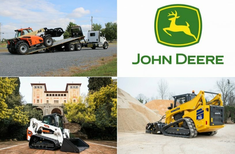 Product launches of May (Bobcat skid steer loaders, John Deere mowers, JLG trailers, and more)