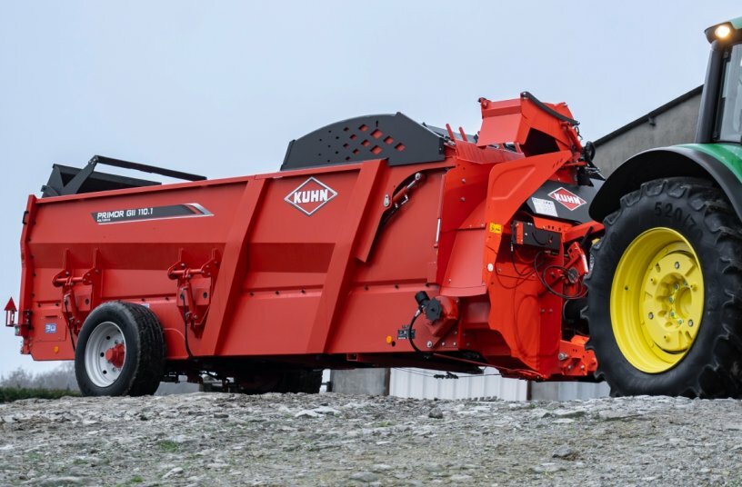 Neue Generation von Einstreu- und Verteilgeräten PRIMOR GII 110.1 Polydrive<br>BILDQUELLE: KUHN-AUDUREAU S.A.