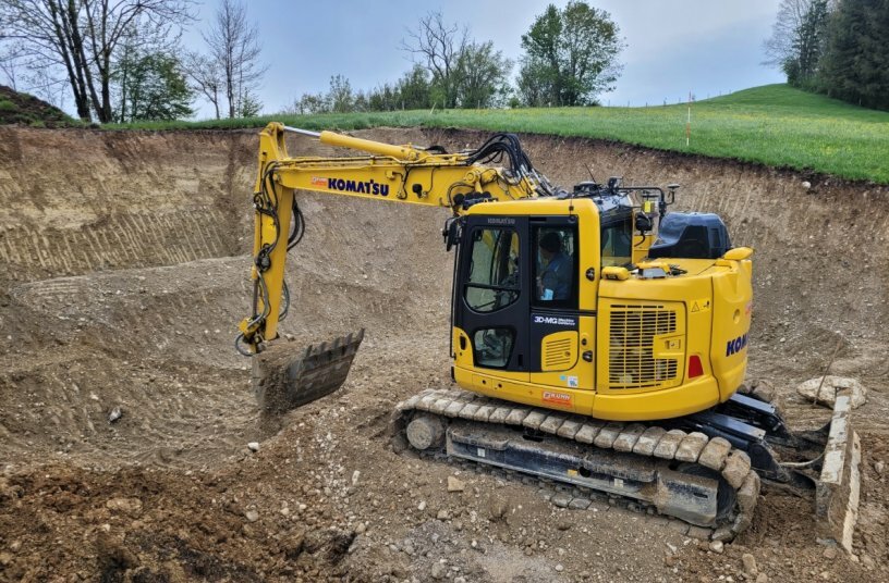 Zusammen mit dem Smart Construction 3D Machine Guidance ist der Komatsu PC138US-11 perfekt für das Einsatzgebiet der Froschauer GmbH.<br>BILDQUELLE: Kuhn Baumaschinen Deutschland GmbH