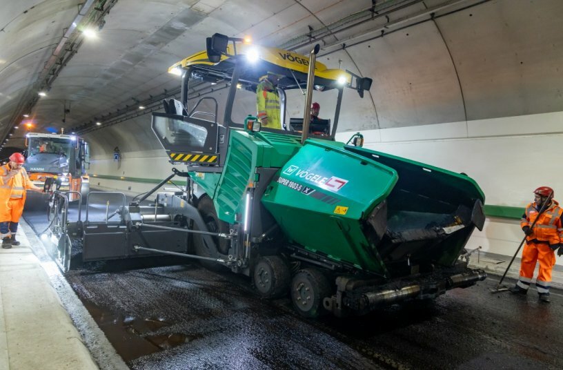 New Wheeled Paver Delivers Impressive Performance in the Mont Blanc Tunnel