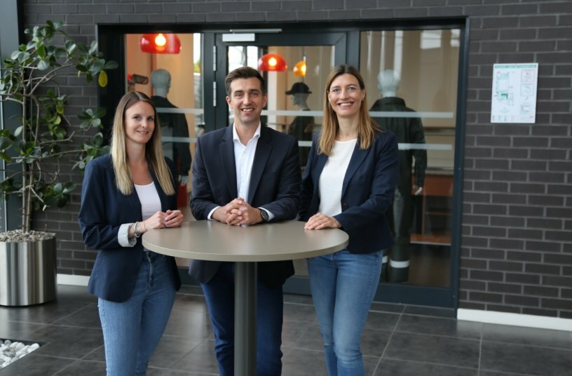 Seit Mai komplett (von links): Das Kramp Academy Team mit Nadine Ramer (neu dabei), Andreas Wolf und Simone Weller.<br>BILDQUELLE: KRAMP GmbH