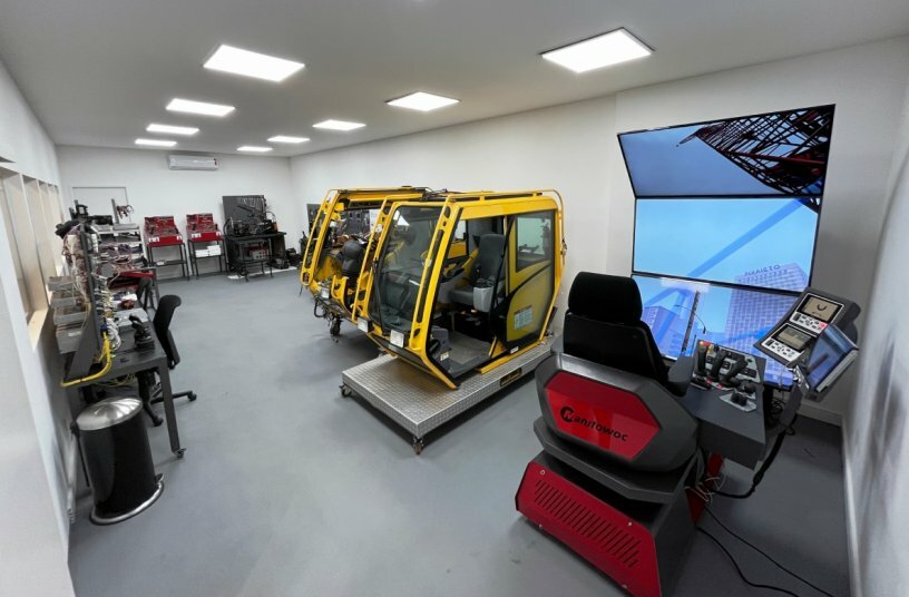 Manitowoc’s training center in São Paulo has doubled its capacity and increased the number of crane simulators on-site.<br>IMAGE SOURCE: Manitowoc