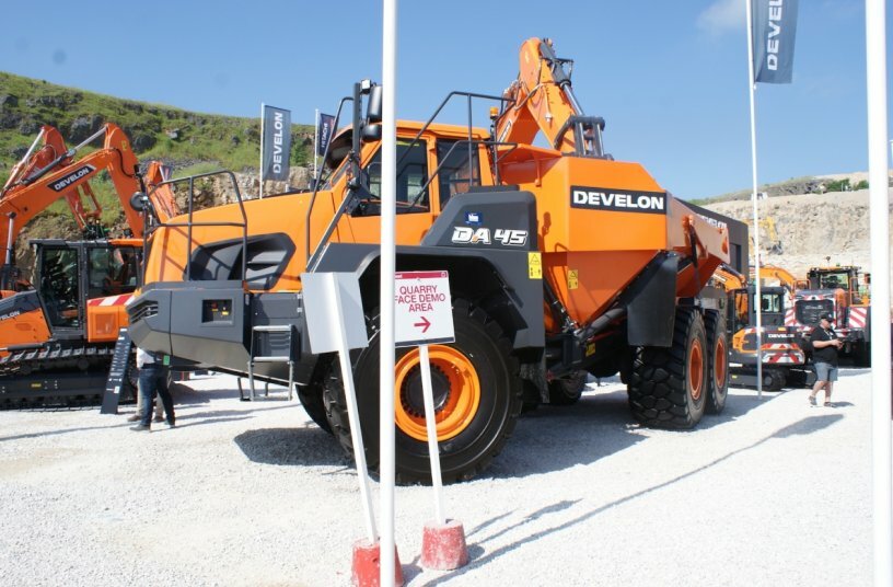 Develon Quarry and Construction Range Excels at Hillhead 2024<br>IMAGE SOURCE: DEVELON