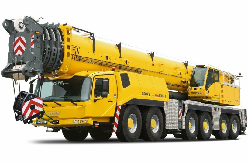 A Grove GMK6400-1 all-terrain crane, a popular model in Brazil, will be on display at M&T Expo.<br>IMAGE SOURCE: Manitowoc