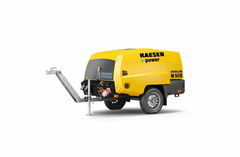 The M50E is the all-rounder for use on the construction site.<br>IMAGE SOURCE: KAESER KOMPRESSOREN SE