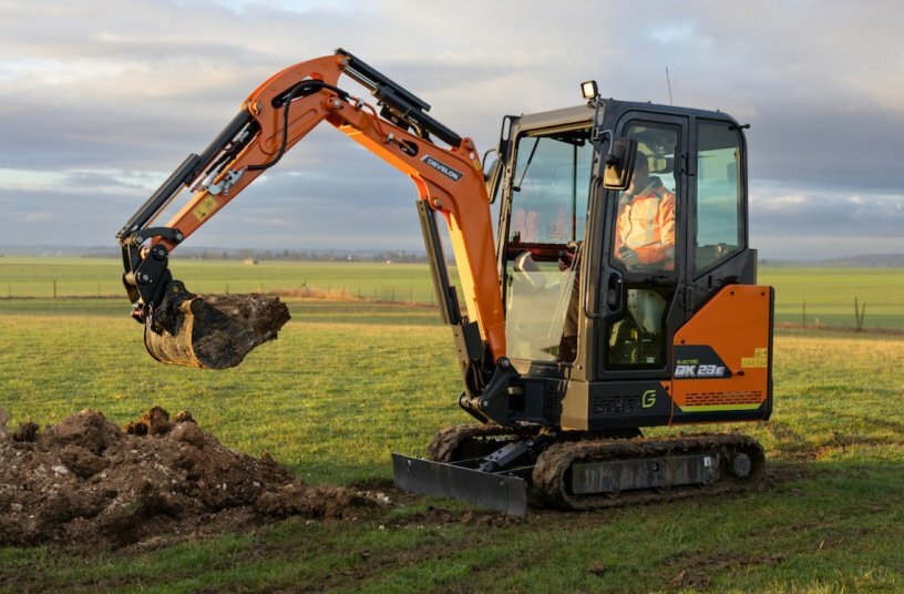 DEVELON Launches New DX23E-7 Electric Mini-Excavator<br>IMAGE SOURCE: DEVELON