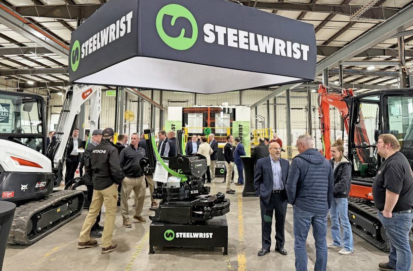 Steelwrist inauguration ofexpanded operations in Newington<br>IMAGE SOURCE: Steelwrist AB