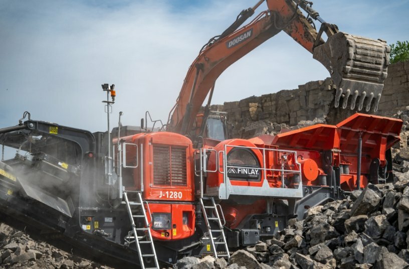 J-1280 Jaw Crusher<br>IMAGE SOURCE: Terex Finlay