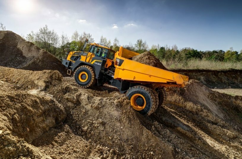 HYUNDAI stellt Zweiachs-Knickdumper mit 45 t Nutzlast vor<br>BILDQUELLE: Hyundai Construction Equipment Europe