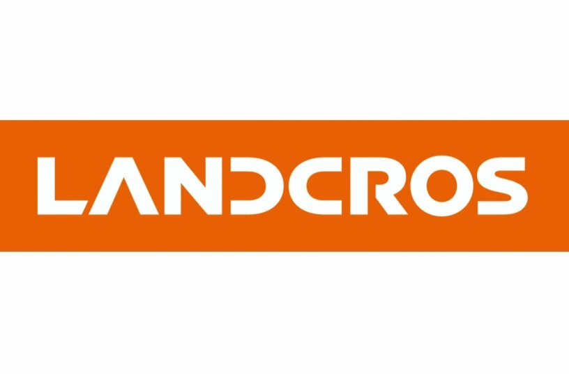 LANDCROS logo<br>IMAGE SOURCE: Hitachi Construction Machinery (Europe) NV (HCME)