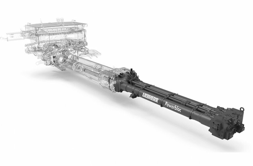 The powerful Powerbloc pumping unit stands out with its quiet running.<br>IMAGE SOURCE: Liebherr-Mischtechnik GmbH