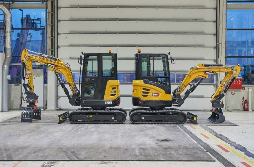 SANY SY26U vs. SANY SY26C<br>IMAGE SOURCE: SANY Europe GmbH