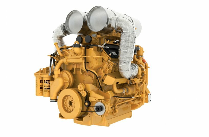 New Cat C32B Engine Delivers High Power Density and Improved Durability<br>IMAGE SOURCE: Caterpillar