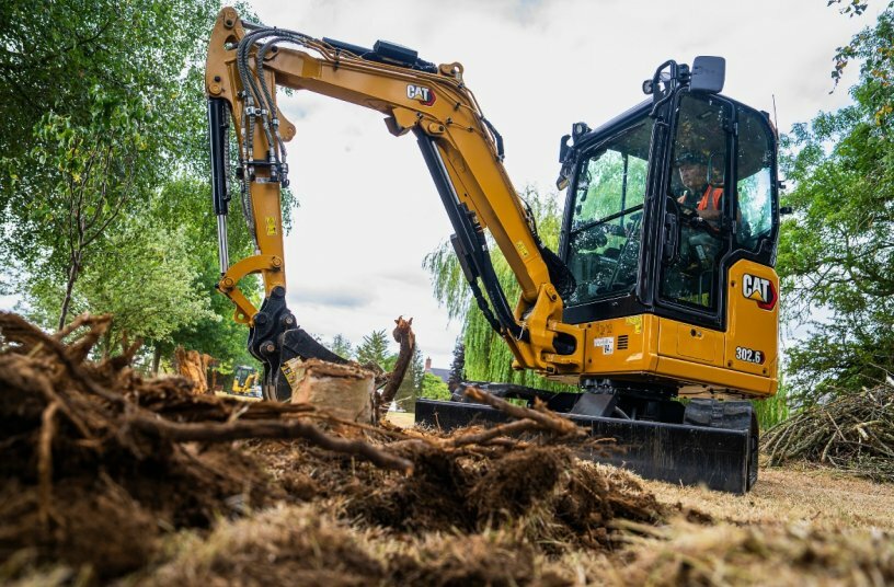 Cat® 302.6 mini excavator<br>IMAGE SOURCE: Caterpillar