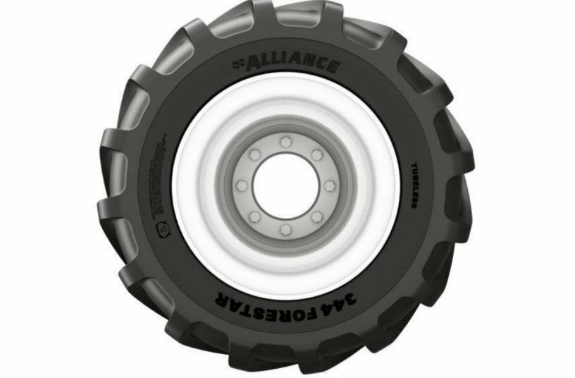 Alliance 344 Forestar ELIT<br>IMAGE SOURCE: Alliance Tire Europe B.V.; Yokohama Off-Highway Tires (YOHT)