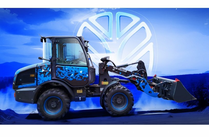 The New Holland Construction W40X Electric Power.<br>IMAGE SOURCE: CNH Industrial N.V.