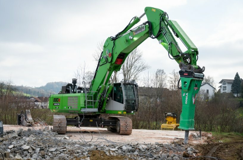 Grapple, shears, pulveriser and hammer: the quick-change system for attachments allows you to change tools in seconds, depending on your requirements.<br>IMAGE SOURCE: Sennebogen