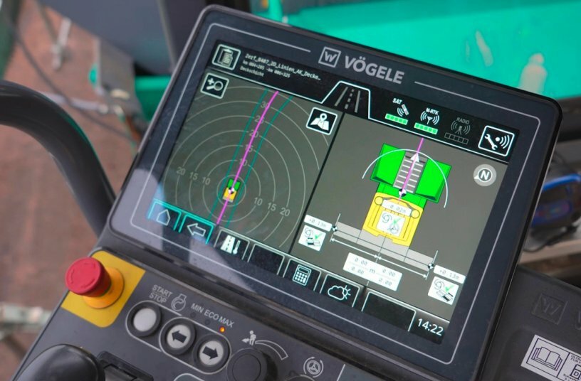 Simple operating, easy data handling: The automation solutions from Vögele are designed with maximum user-friendliness in mind.<br>IMAGE SOURCE: WIRTGEN GROUP
