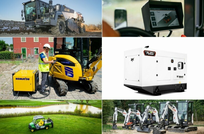Produktneuheiten im Januar (Hamm digitale Lösungen, Bobcat Generatoren, Wirtgen Nachricht und mehr)<br>BILDQUELLE: Bobcat, DOOSAN BOBCAT EMEA, WIRTGEN GROUP, John Deere Walldorf GmbH & Co. KG, Komatsu