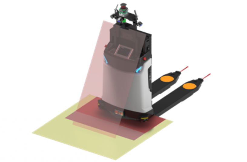 AMV10 Compact Omnidirectional Automated Guided Forklift<br>IMAGE SOURCE: AiTEN Robotics