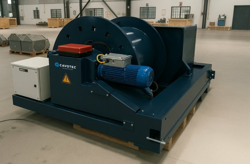 Cavotec's Intelligent Motorised Reel<br>IMAGE SOURCE: Cavotec