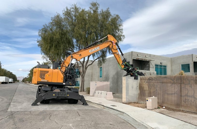 CASE WX175E SR Wheeled Excavator<br>IMAGE SOURCE: CASE Construction Equipment