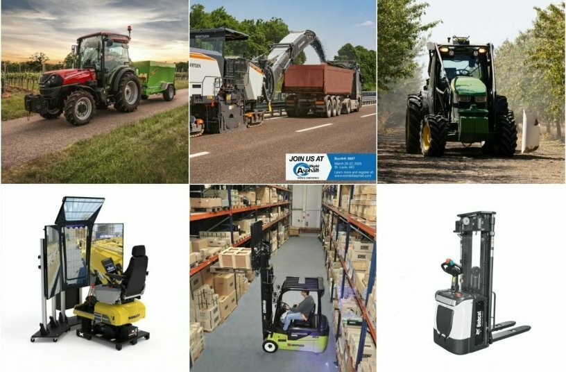 Product launches of January <br>IMAGE SOURCE: WIRTGEN GROUP, CLARK Europe GmbH, Doosan Bobcat EMEA, John Deere Walldorf GmbH & Co. KG, Case IH