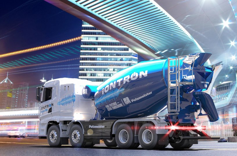 iONTRON eMixer<br>IMAGE SOURCE: Putzmeister Concrete Pumps GmbH
