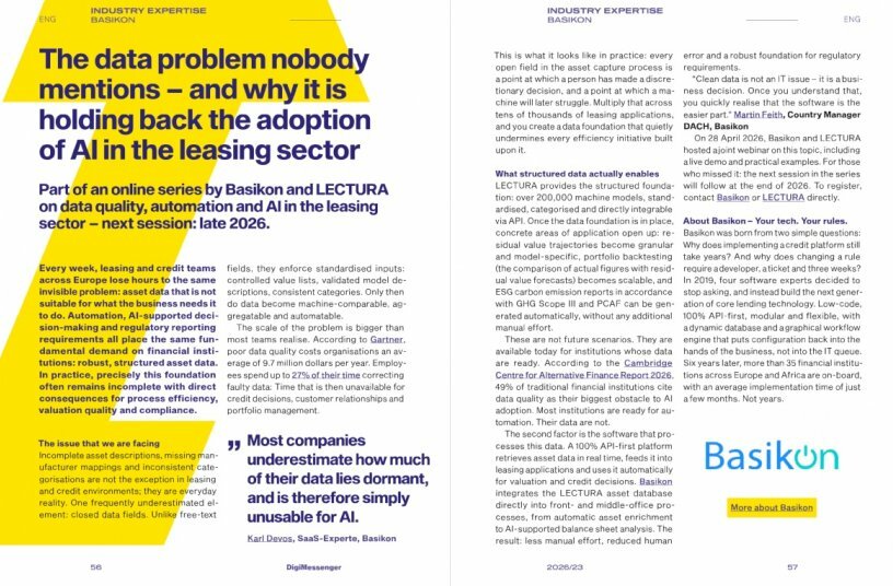 AI is only as good as the data behind it<br>IMAGE SOURCE: LECTURA GmbH