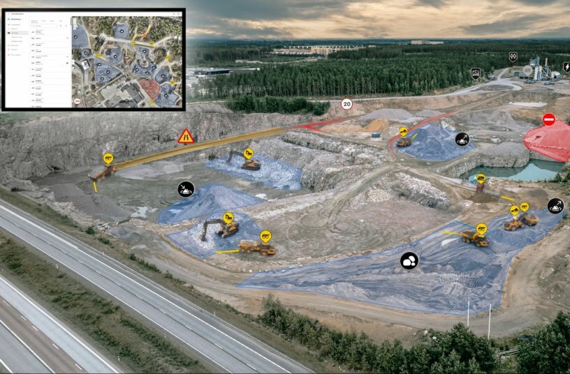 New Volvo Site Operations maximizes job site productivity by consolidating data across brands<br>IMAGE SOURCE: Volvo CE