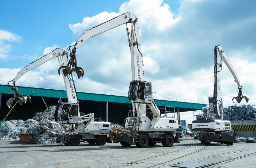 Metallschrott sortieren und verladen<br>BILDQUELLE: SENNEBOGEN