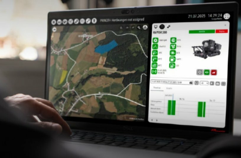Prinoth Connect - Vegetation Management<br>IMAGE SOURCE: Prinoth VM NA