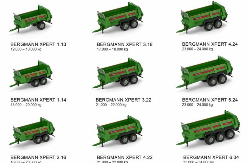 Übersicht der neuen BERGMANN XPERT-Baureihe.<br>BILDQUELLE: Ludwig Bergmann GmbH