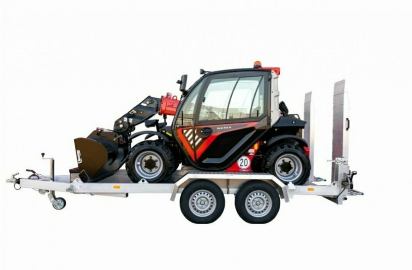The matching trailer for the compact Manitou ULM 412 makes the machine even more mobile<br>IMAGE SOURCE: Manitou Group