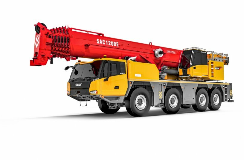 The SANY SAC1200C all-terrain crane<br>IMAGE SOURCE: SANY Europe GmbH