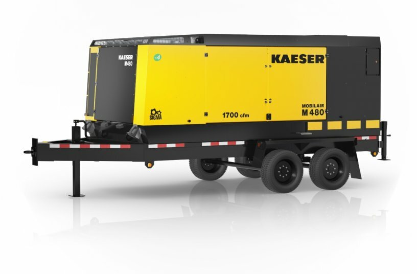 Der M480 kombiniert Kraft, Effizienz und Benutzerfreundlichkeit und ist damit die ideale Wahl für anspruchsvolle Bauprojekte in den USA und Kanada.<br>BILDQUELLE: KAESER KOMPRESSOREN SE
